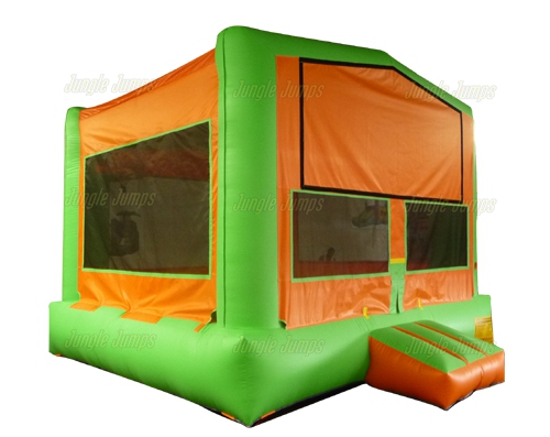 ORANGE & GREEN MODULE BOUNCE HOUSE